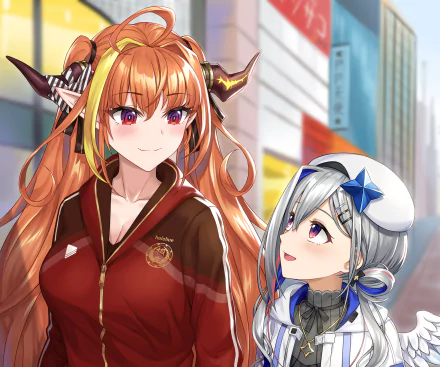 hololive Kiryu Coco Amane Kanata Anime Virtual Youtuber HD Desktop Wallpaper | Background Image