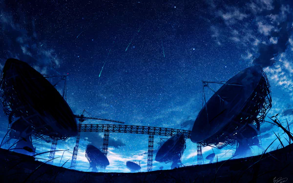 antenna Anime night anime night HD Desktop Wallpaper | Background Image
