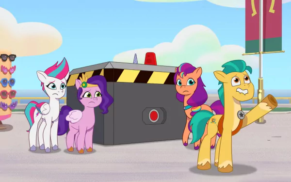 Pipp Petals Zipp Storm Sunny Starscout Hitch Trailblazer TV Show My Little Pony: Tell Your Tale HD Desktop Wallpaper | Background Image