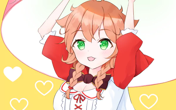 Warabeda Meiji Anime Virtual Youtuber HD Desktop Wallpaper | Background Image