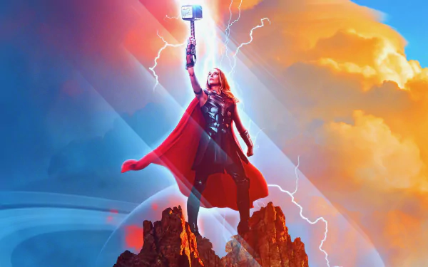 Jane Foster Natalie Portman Lady Thor movie Thor: Love and Thunder HD Desktop Wallpaper | Background Image