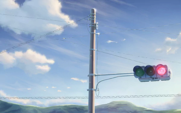 cloud traffic light Anime sky Sky Anime HD Desktop Wallpaper | Background Image