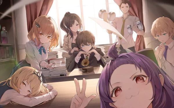 Anime friends HD Desktop Wallpaper | Background Image