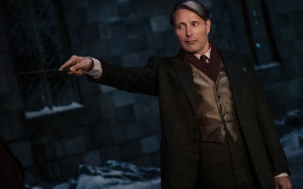 Mads Mikkelsen movie Fantastic Beasts: The Secrets of Dumbledore HD Desktop Wallpaper | Background Image