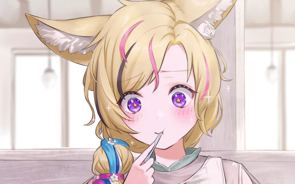 hololive Omaru Polka Anime Virtual Youtuber HD Desktop Wallpaper | Background Image