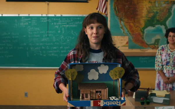 Eleven (Stranger Things) Millie Bobby Brown TV Show Stranger Things HD Desktop Wallpaper | Background Image