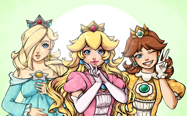 Video Game Super Mario Bros. Mario Princess Daisy Princess Peach Rosalina HD Wallpaper | Background Image
