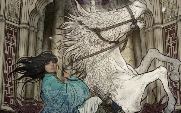 unicorn Comic Monstress HD Desktop Wallpaper | Background Image