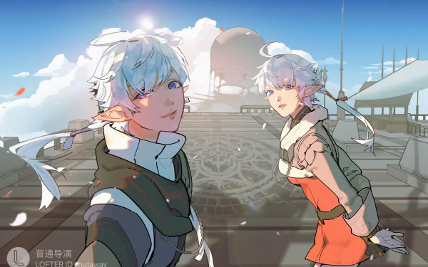 Alphinaud Leveilleur Alisaie Leveilleur video game Final Fantasy XIV HD Desktop Wallpaper | Background Image