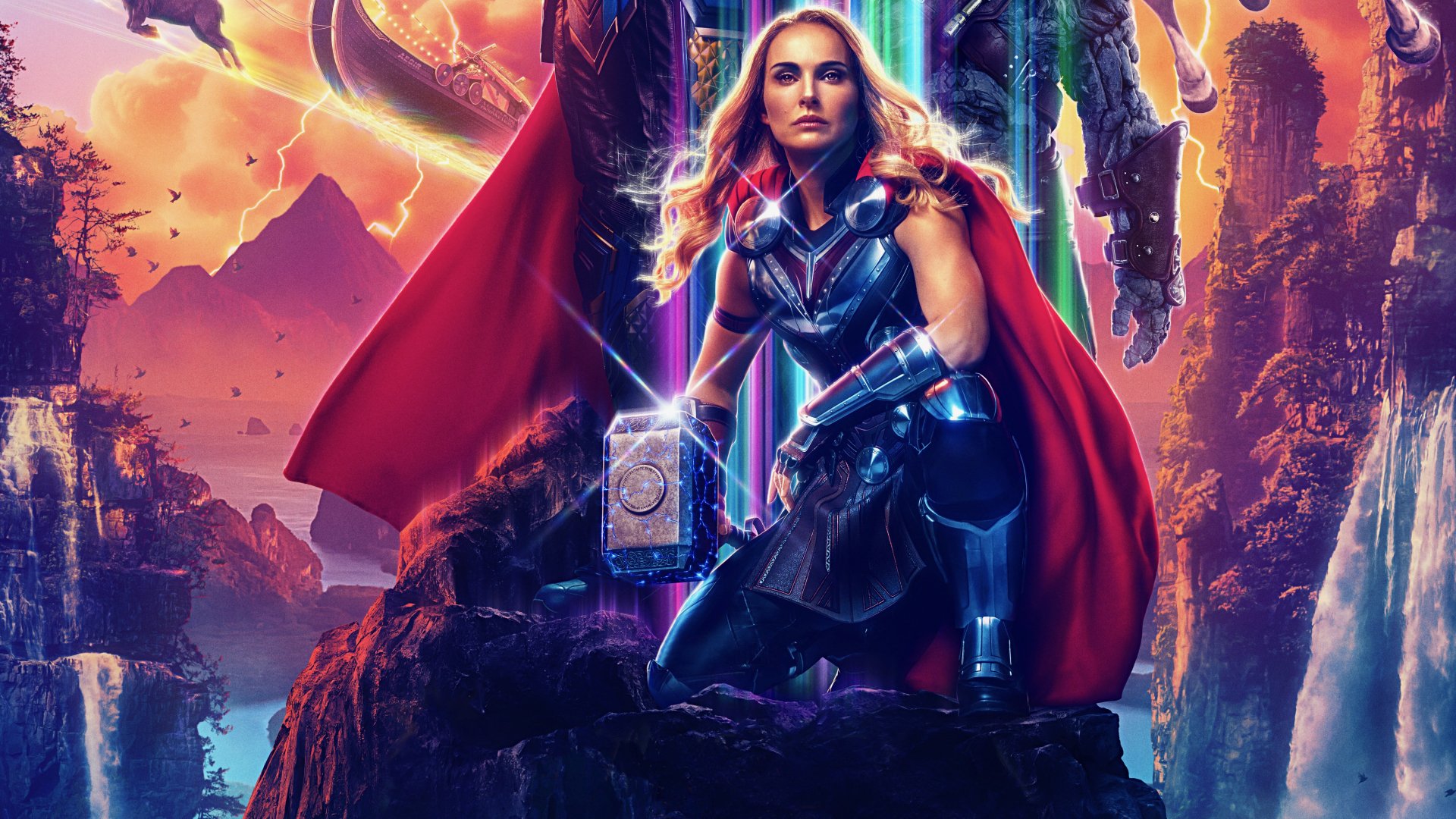 Download Jane Foster Natalie Portman Lady Thor Movie Thor: Love And Thunder  4k Ultra HD Wallpaper
