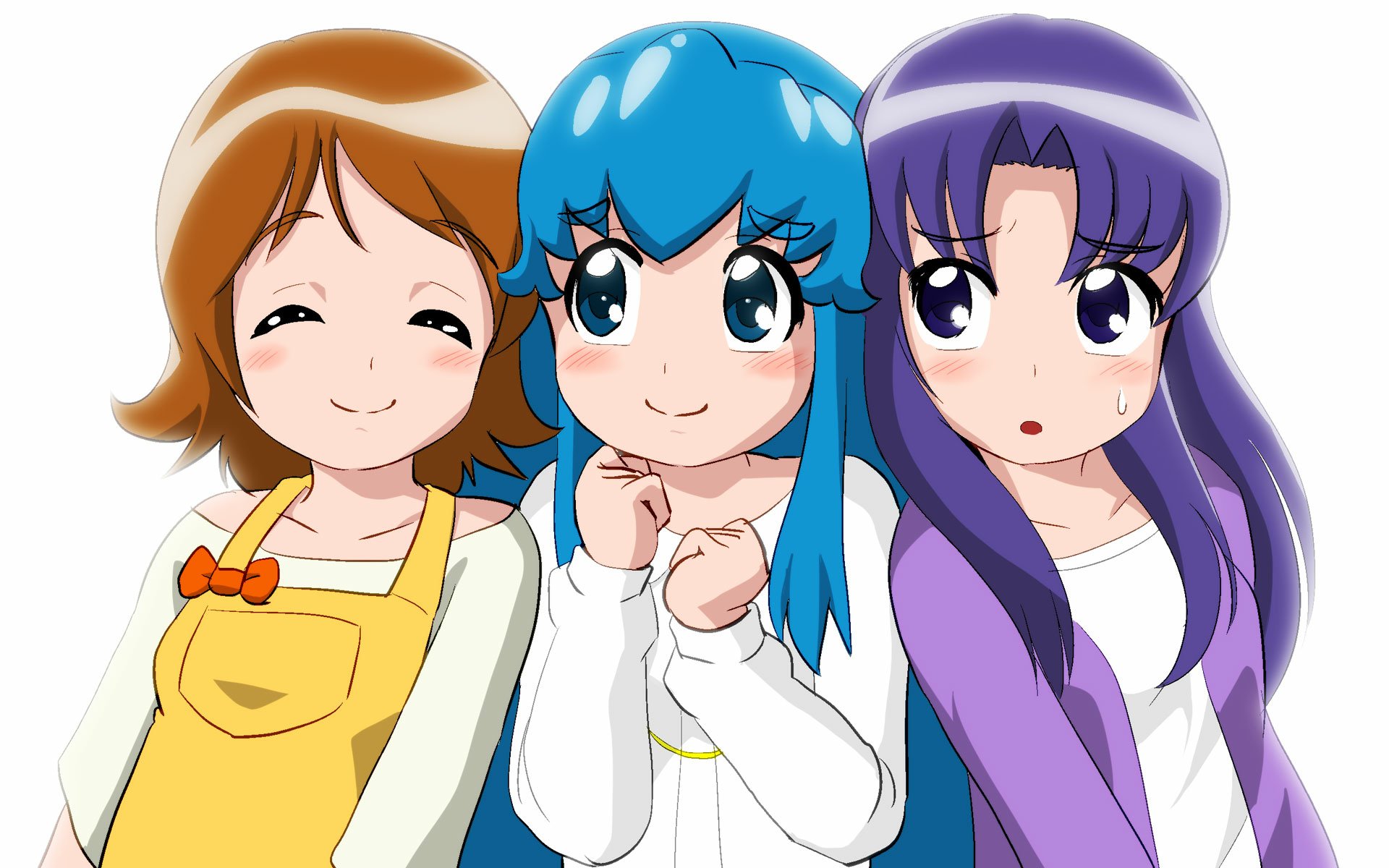 Download Omori Yuko Shirayuki Hime Hikawa Iona Anime HappinessCharge PreCure! HD Wallpaper