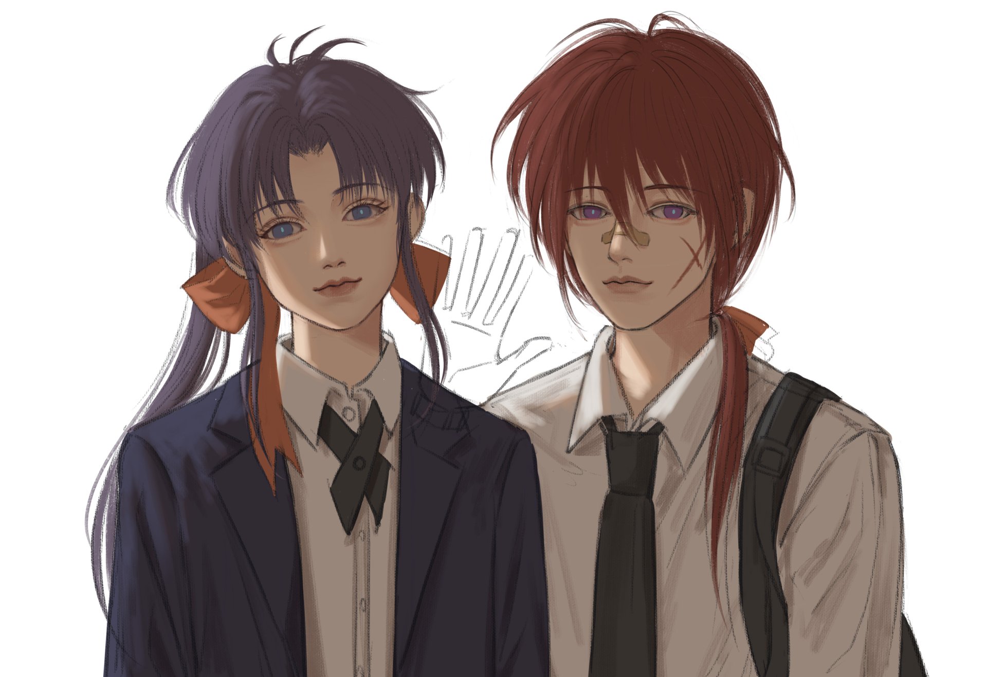 Download Kaoru Kamiya Kenshin Himura Anime Rurouni Kenshin HD Wallpaper by 零贰贰黄