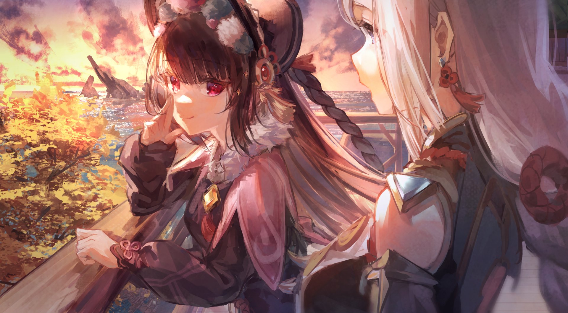 Download Yun Jin (Genshin Impact) Shenhe (Genshin Impact) Video Game Genshin Impact 4k Ultra HD Wallpaper by ゆうひどら