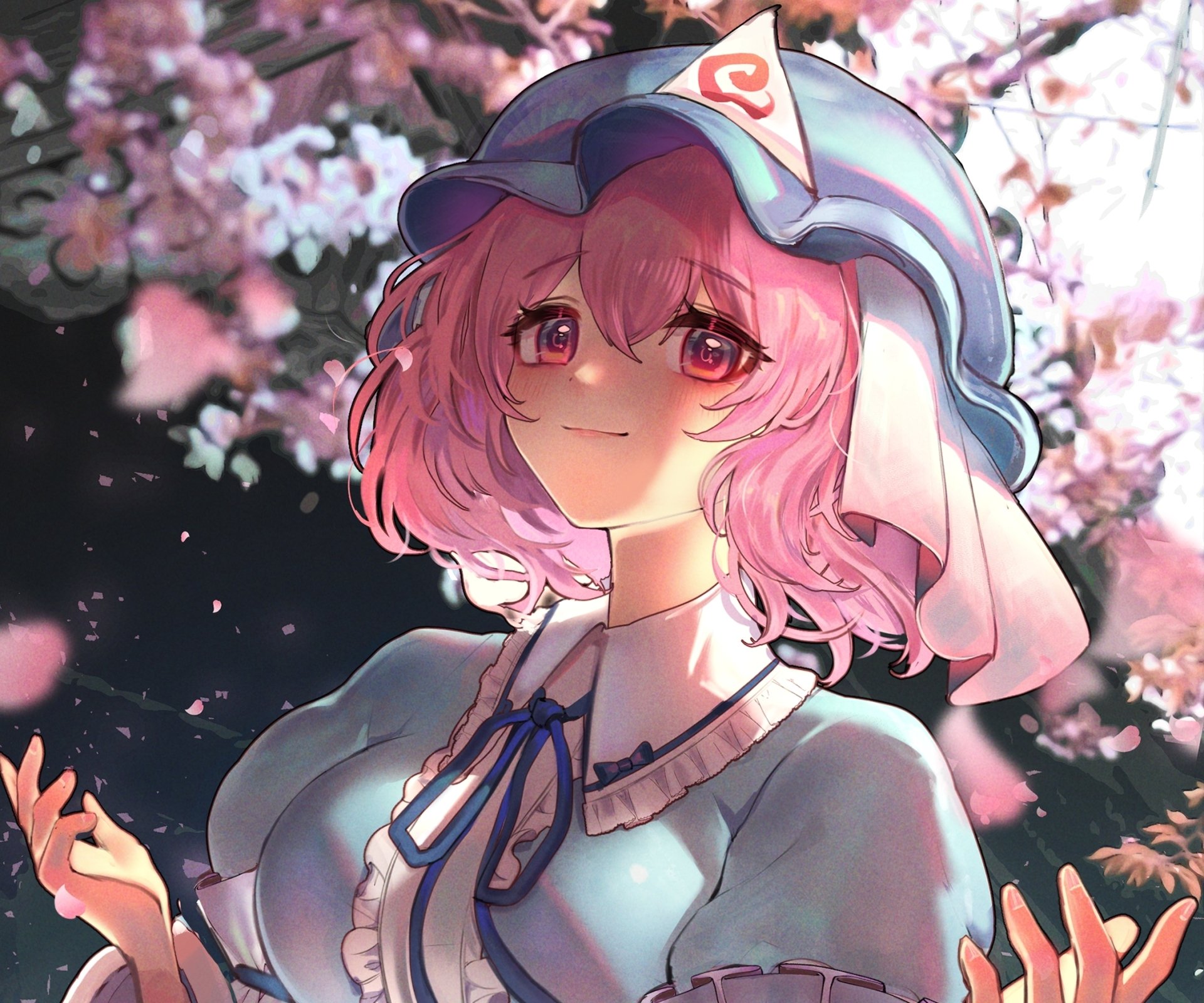 Download Yuyuko Saigyouji Anime Touhou HD Wallpaper