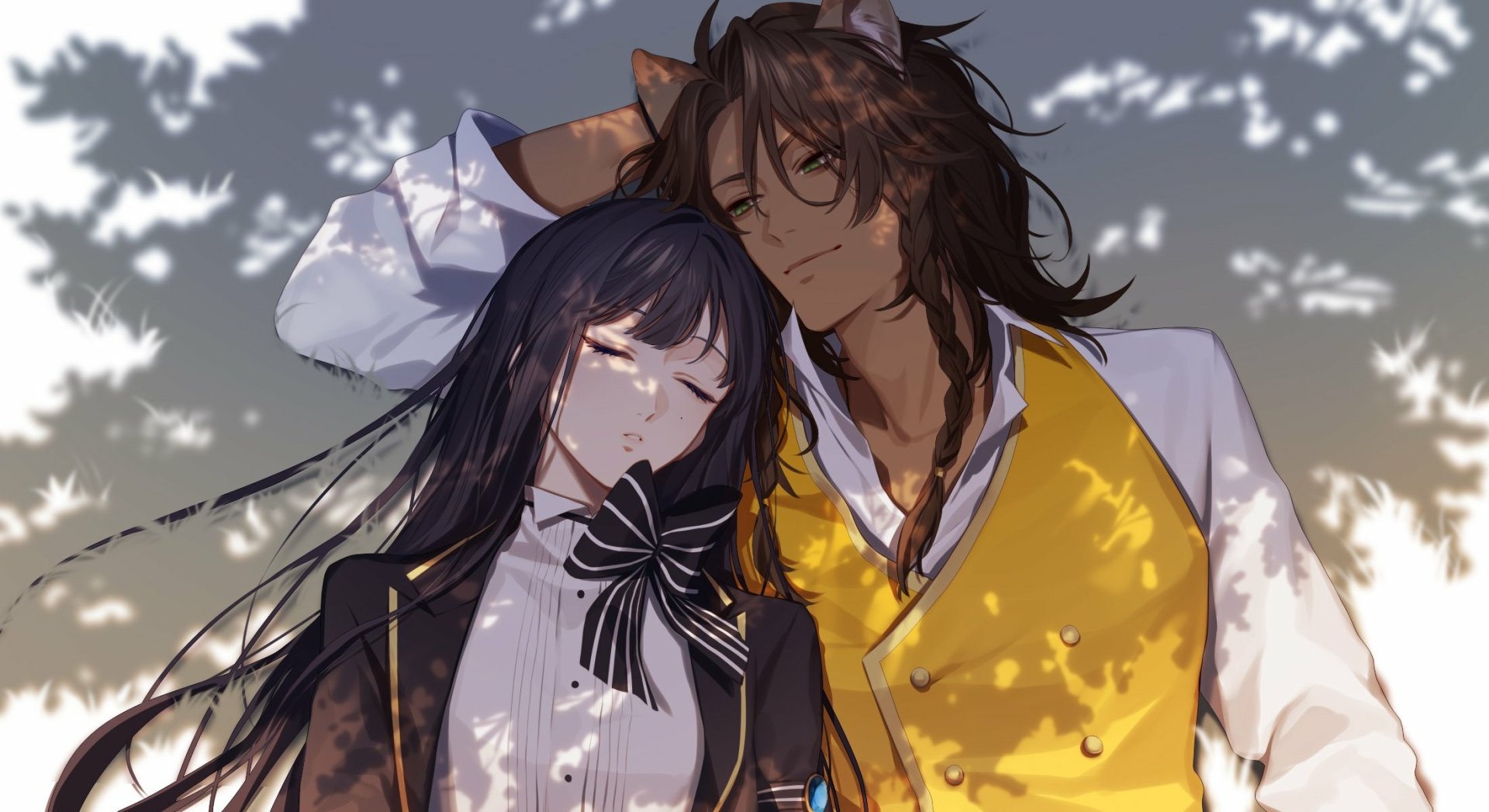 Download Couple Video Game Disney Twisted-Wonderland HD Wallpaper by twst_kts