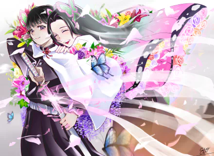 Kanao Tsuyuri Kanae Kocho Anime Demon Slayer: Kimetsu no Yaiba HD Desktop Wallpaper | Background Image