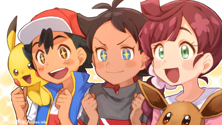 Ash Ketchum Pikachu Koharu (Pokémon) video game Pokemon: Red and Blue HD Desktop Wallpaper | Background Image