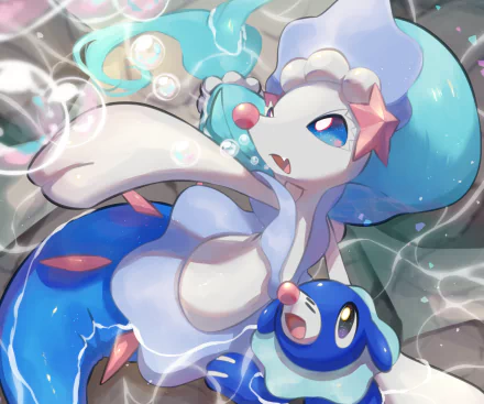 Popplio (Pokémon) Primarina (Pokémon) video game Pokemon HD Desktop Wallpaper | Background Image
