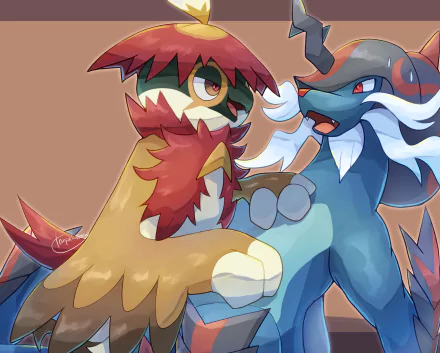 Samurott (Pokemon) Decidueye (Pokémon) video game Pokémon Legends: Arceus HD Desktop Wallpaper | Background Image