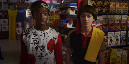 Mike Wheeler Finn Wolfhard Lucas Sinclair Caleb McLaughlin TV Show Stranger Things HD Desktop Wallpaper | Background Image