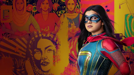 Iman Vellani TV Show Ms. Marvel HD Desktop Wallpaper | Background Image