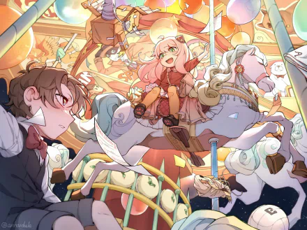 Damian Desmond Anya Forger Anime Spy x Family HD Desktop Wallpaper | Background Image