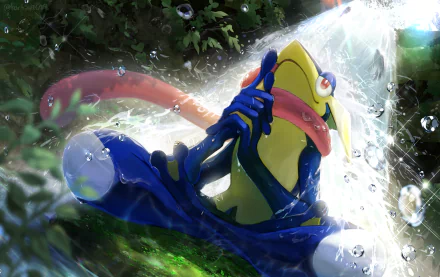 Greninja (Pokémon) Anime Pokemon HD Desktop Wallpaper | Background Image
