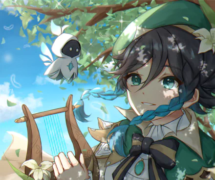 Venti (Genshin Impact) Barbatos (Genshin Impact) video game Genshin Impact HD Desktop Wallpaper | Background Image