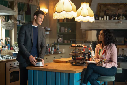 Tom Hopper Kat Graham movie Love in the Villa HD Desktop Wallpaper | Background Image