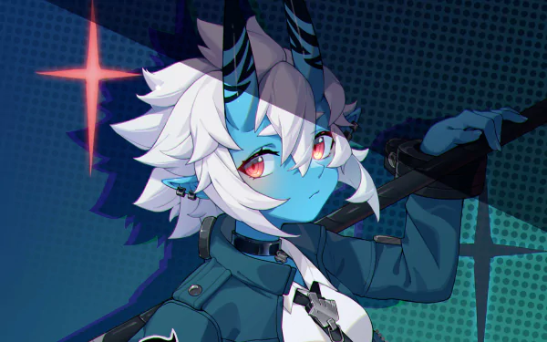 HD PC desktop wallpaper featuring Soukaku from the video game Zenless Zone Zero in a dynamic, stylized pose with vibrant colors and sharp details.