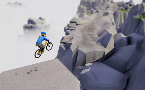 video game Lonely Mountains: Downhill HD Desktop Wallpaper | Background Image