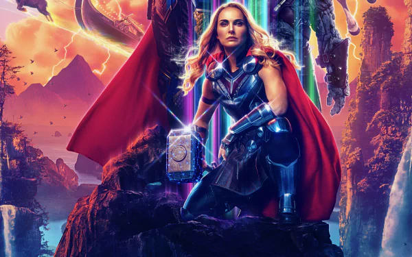 Jane Foster Natalie Portman Lady Thor movie Thor: Love and Thunder HD Desktop Wallpaper | Background Image