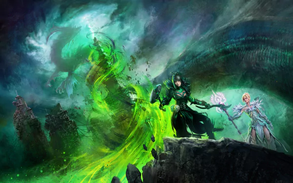 video game Guild Wars 2: End of Dragons HD Desktop Wallpaper | Background Image