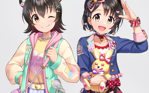 Chie Sasaki Miria Akagi Anime THE iDOLM@STER: Cinderella Girls Starlight Stage HD Desktop Wallpaper | Background Image