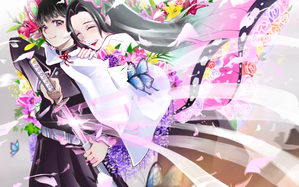 Kanao Tsuyuri Kanae Kocho Anime Demon Slayer: Kimetsu no Yaiba HD Desktop Wallpaper | Background Image