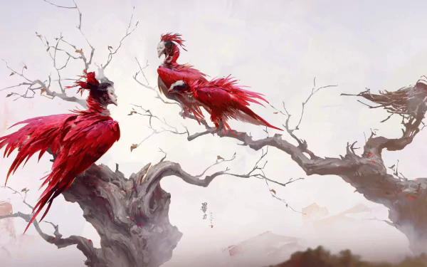 fantasy bird HD Desktop Wallpaper | Background Image