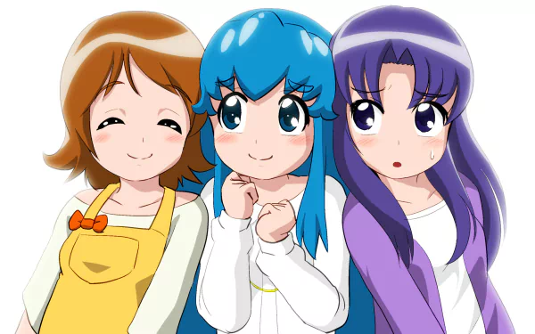 Omori Yuko Shirayuki Hime Hikawa Iona Anime HappinessCharge PreCure! HD Desktop Wallpaper | Background Image