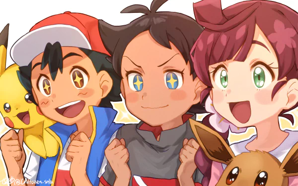 Ash Ketchum Pikachu Koharu (Pokémon) video game Pokemon: Red and Blue HD Desktop Wallpaper | Background Image