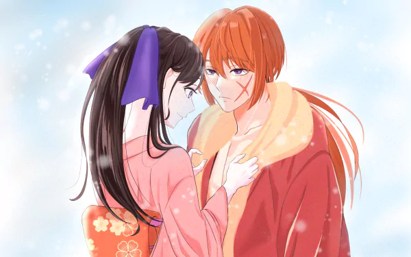 Kaoru Kamiya Kenshin Himura Anime Rurouni Kenshin HD Desktop Wallpaper | Background Image