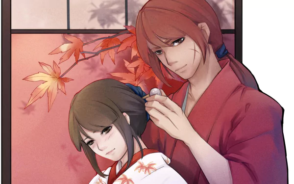 Kaoru Kamiya Kenshin Himura Anime Rurouni Kenshin HD Desktop Wallpaper | Background Image