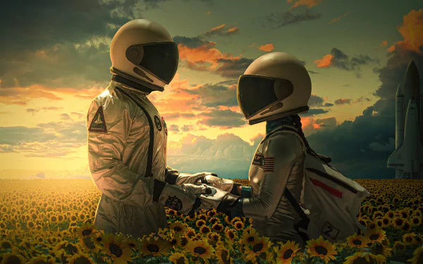  Astronauts in love by dk_designerkart