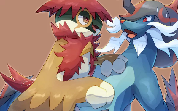 Samurott (Pokemon) Decidueye (Pokémon) video game Pokémon Legends: Arceus HD Desktop Wallpaper | Background Image