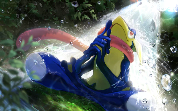 Greninja (Pokémon) Anime Pokemon HD Desktop Wallpaper | Background Image