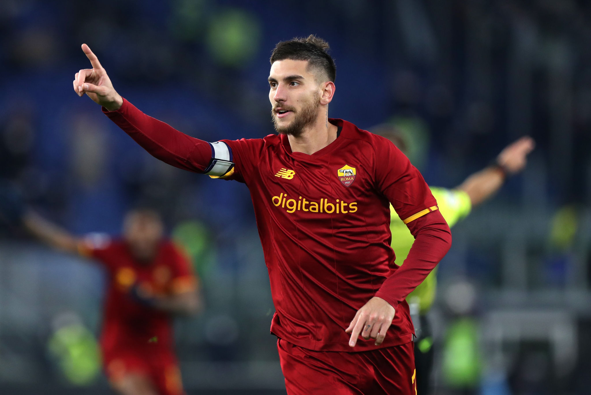 Download A.S. Roma Lorenzo Pellegrini Sports HD Wallpaper