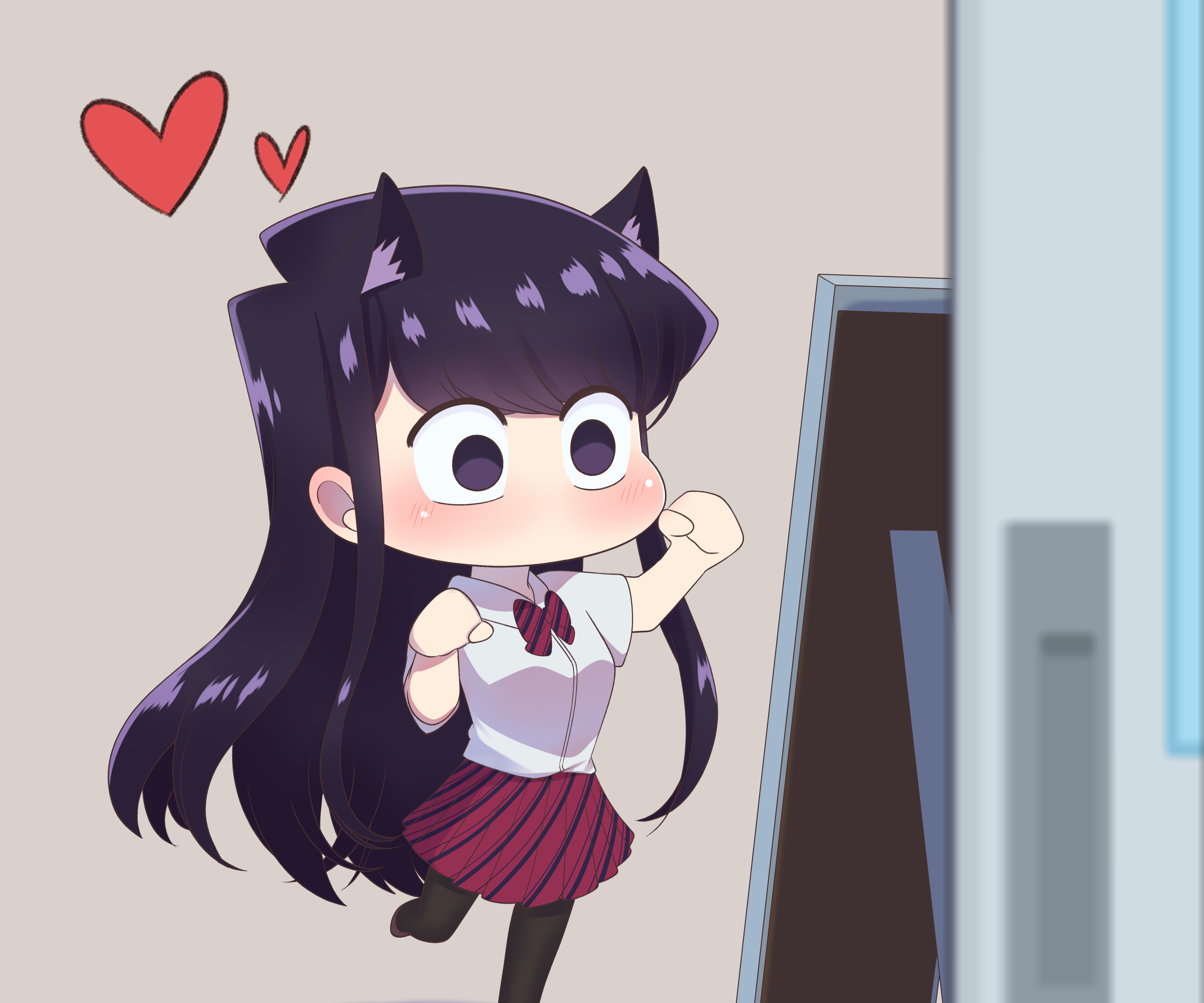 Anime Komi Can't Communicate HD Wallpaper | Background Image