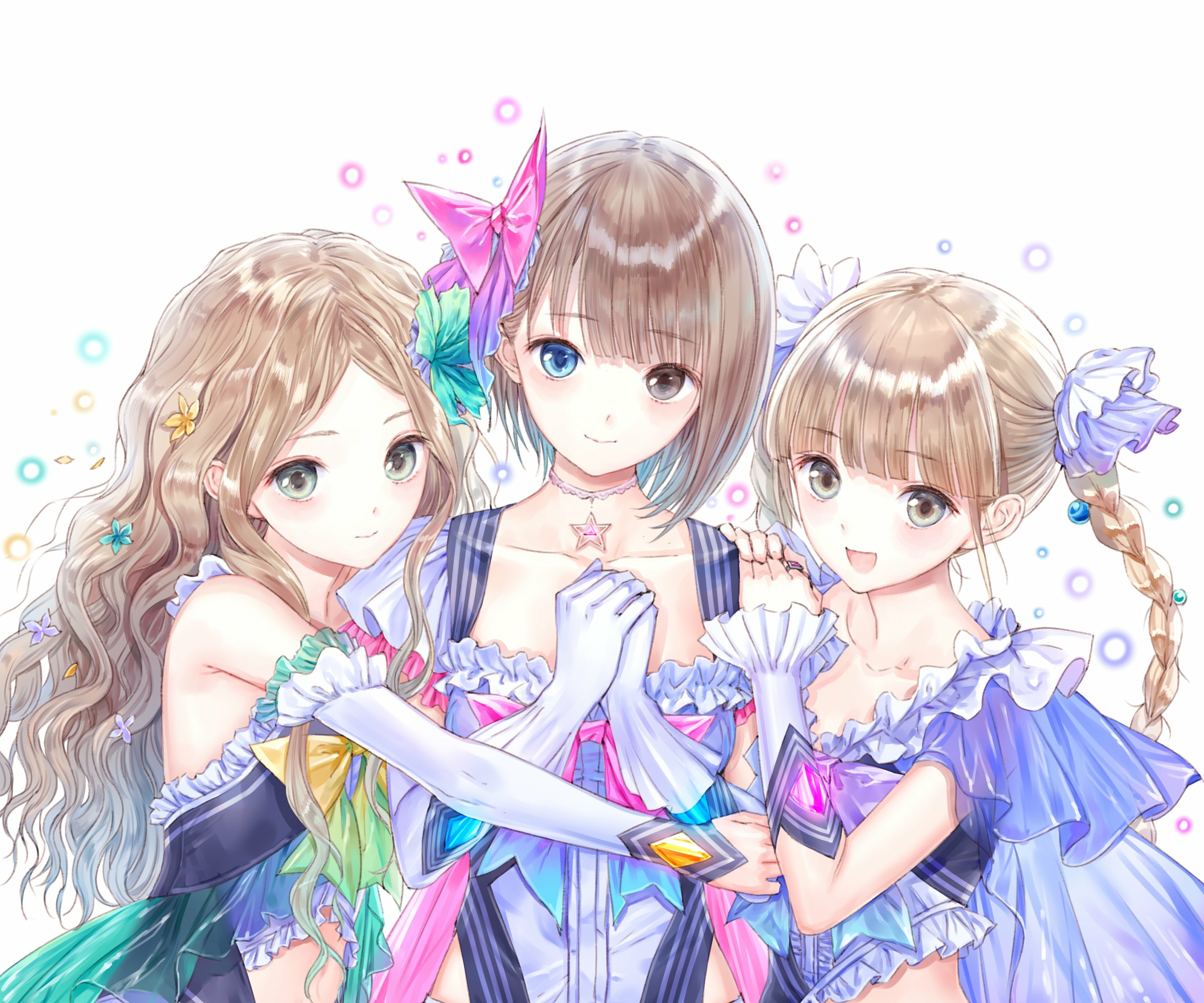 Download Shirai Hinako Shijou Yuzuki Shijou Raimu Anime Blue Reflection HD  Wallpaper