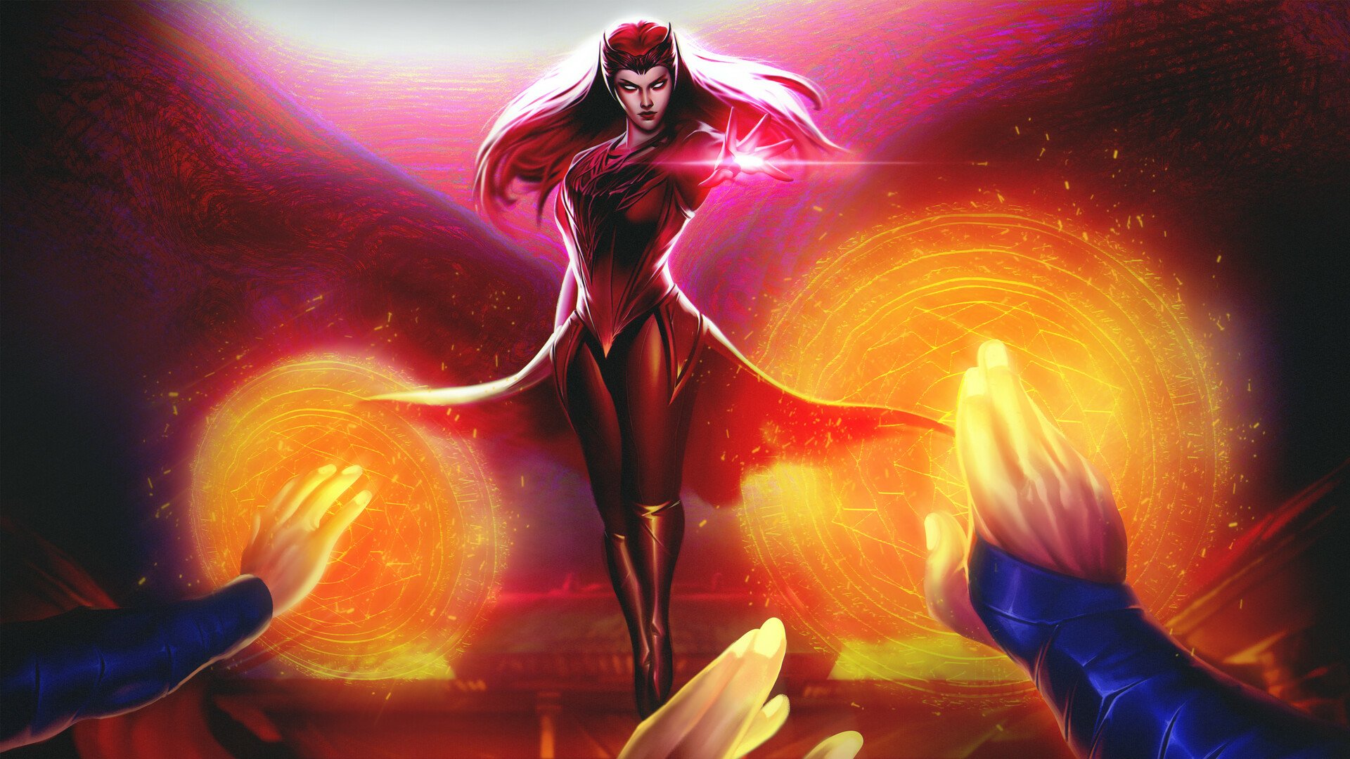 Download Comic Scarlet Witch HD Wallpaper by Remzi Güray Yeşilyurt