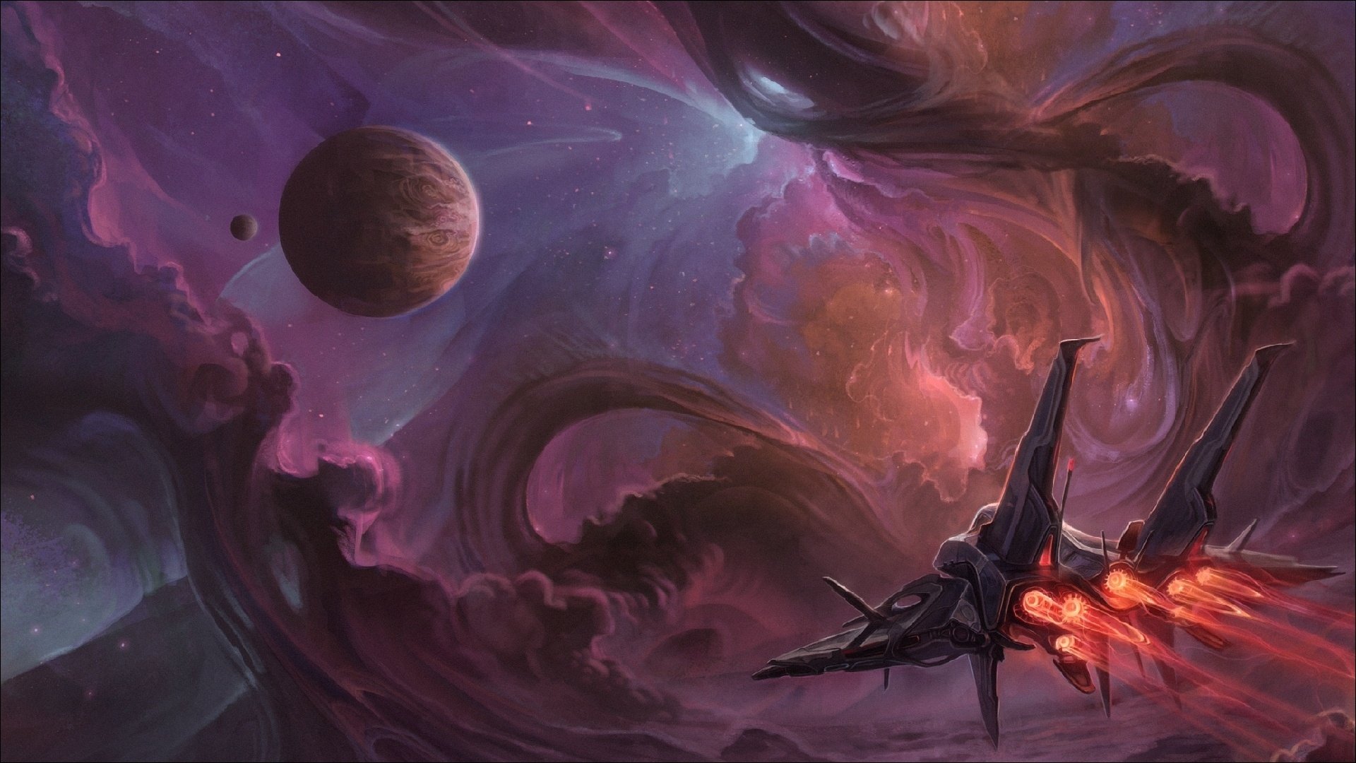 Download Sci Fi Spaceship HD Wallpaper | 1920x1080 | Wallpaper Abyss