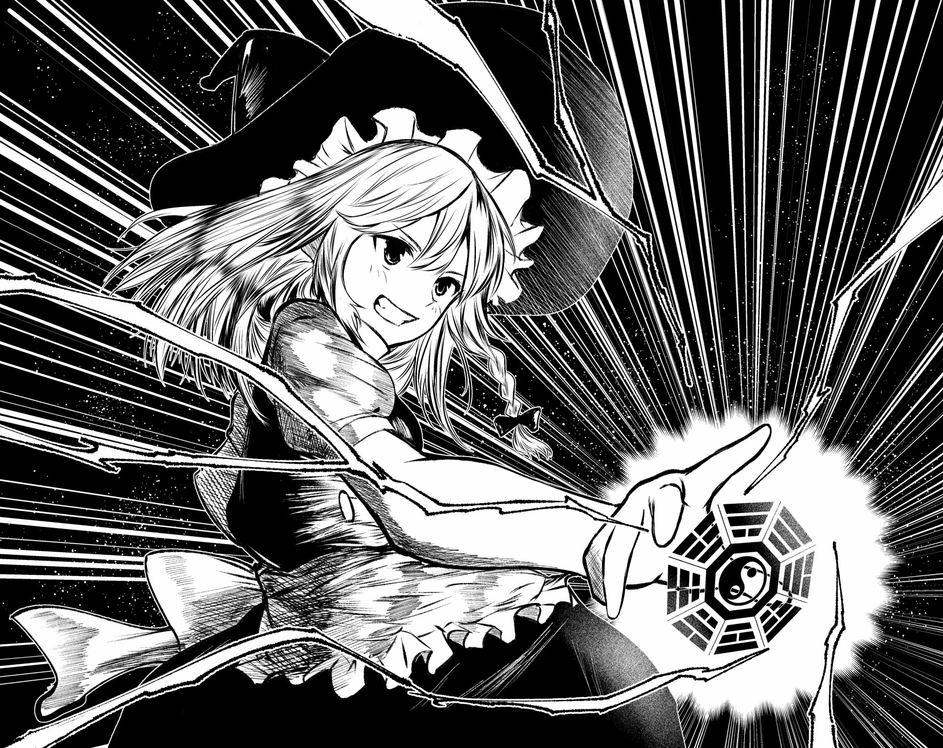 Download Marisa Kirisame Anime Touhou 4k Ultra HD Wallpaper