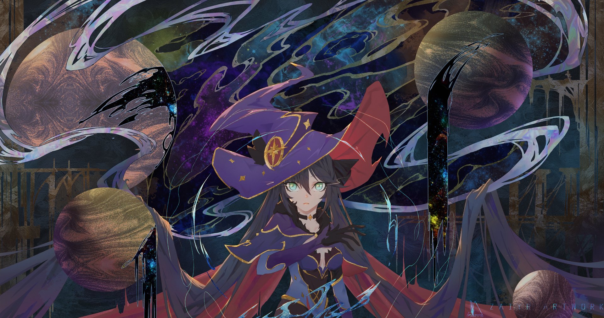 Download Mona (Genshin Impact) Video Game Genshin Impact 4k Ultra HD Wallpaper by Zaiyr-宅夜